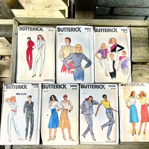13 Butterick 1980s Sewing Patterns, Never Opened